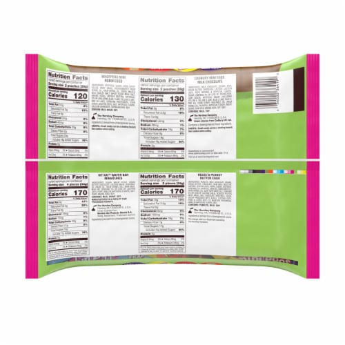 Hershey Chocolate Assortment Treats Easter Candy Variety Bag Perspective: back