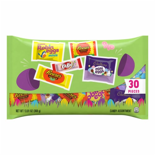 Hershey Assorted Flavored Easter Candy Variety Bag Perspective: back