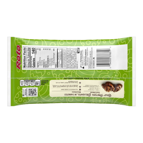 Rolo Chewy Milk Chocolate Caramels Easter Candy Perspective: back
