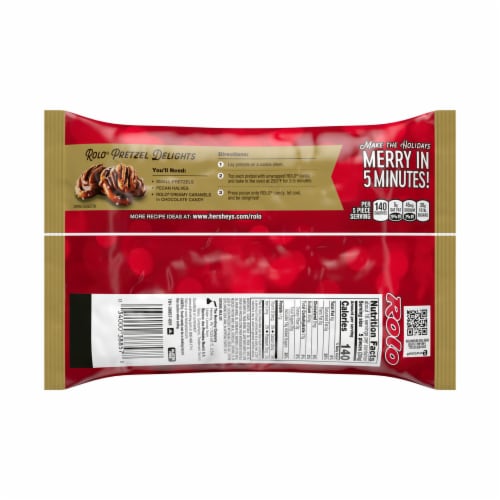 ROLO® Rich Chocolate Caramels Christmas Candy Bag Perspective: back