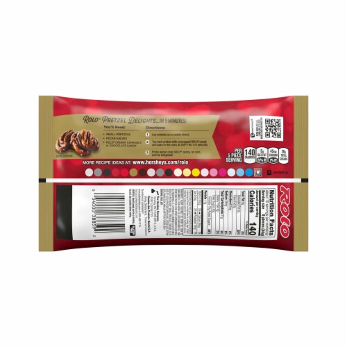 ROLO® Rich Chocolate Caramels Christmas Candy Bag Perspective: back