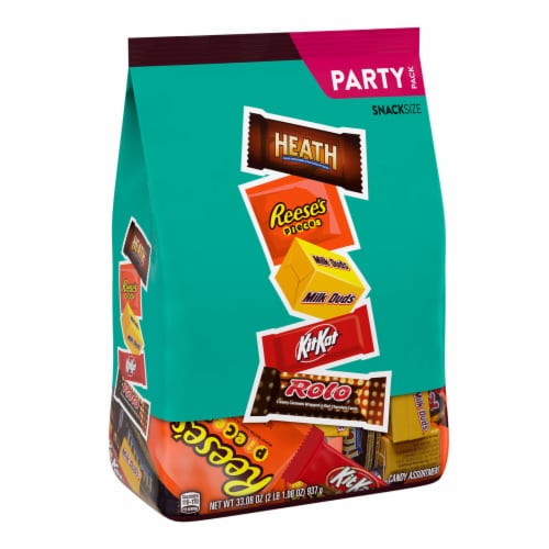 Hershey Assorted Flavored Snack Size Candy Party Pack Perspective: back