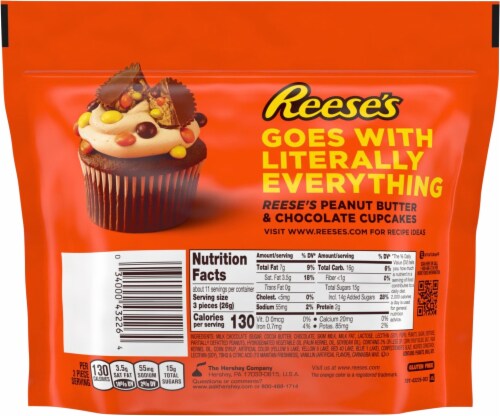 Reese's Miniature Peanut Butter Cups Stuffed with Pieces Candy Share Pack Perspective: back
