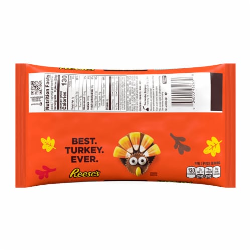 REESE'S Miniatures Milk Chocolate Peanut Butter Cups Halloween Candy Bag Perspective: back