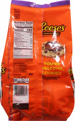 Reese's Milk Chocolate Peanut Butter Cups Snack Size Candy Perspective: back