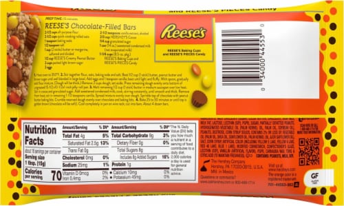 Reese's Assorted Baking Cups and Reese's Pieces Candy Perspective: back