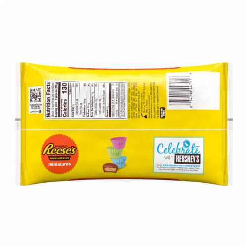 Reese's Milk Chocolate Peanut Butter Cup Miniatures Perspective: back