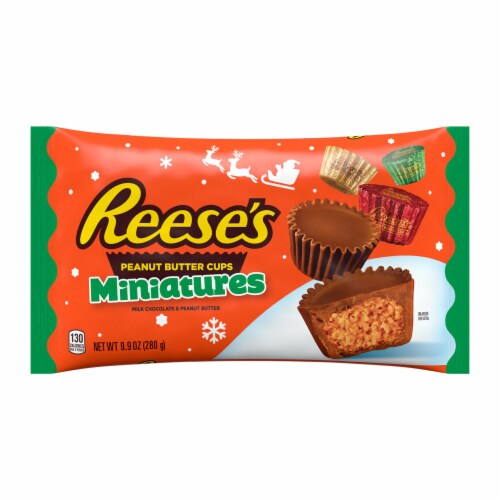 REESE'S Miniatures Milk Chocolate Peanut Butter Cups Christmas Candy Bag Perspective: back