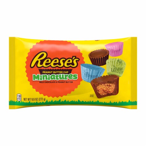 REESE'S Miniatures Milk Chocolate Peanut Butter Cups Easter Candy Bag Perspective: back