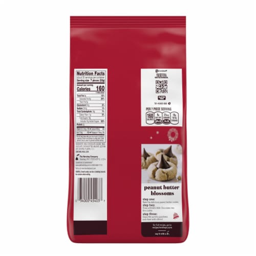 HERSHEY'S KISSES Milk Chocolate Christmas Candy Bulk Bag Perspective: back
