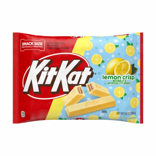 KIT KAT® Lemon Flavored Creme Wafer Snack Size Easter Candy Bag Perspective: back