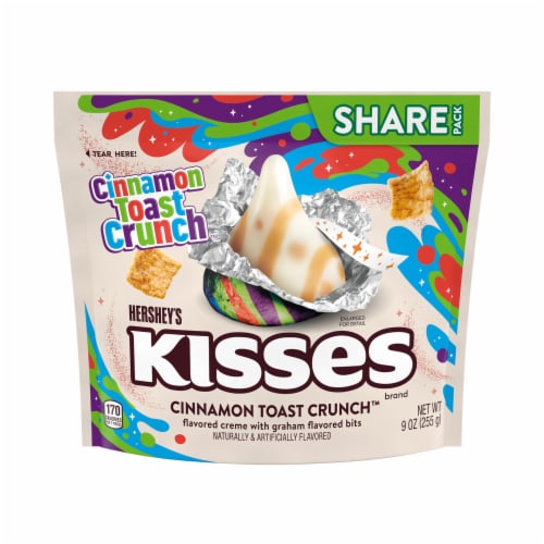 HERSHEY'S KISSES CINNAMON TOAST CRUNCH Flavored Candy Share Pack Perspective: back
