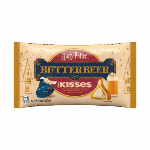 HERSHEY'S KISSES Butterbeer Flavored Easter Candy Bag Perspective: back