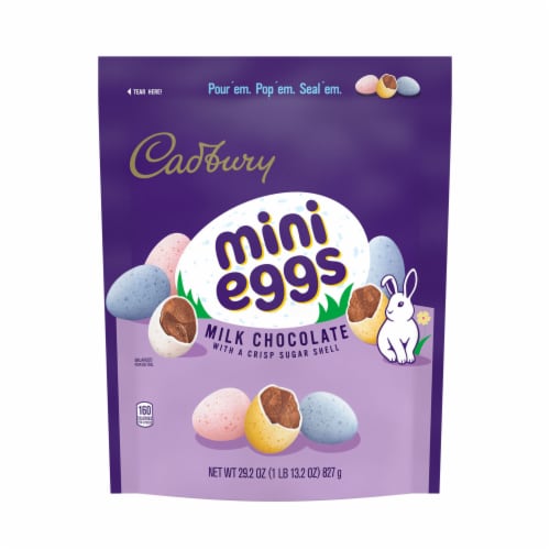 CADBURY MINI EGGS Milk Chocolate Easter Candy Bag Perspective: back