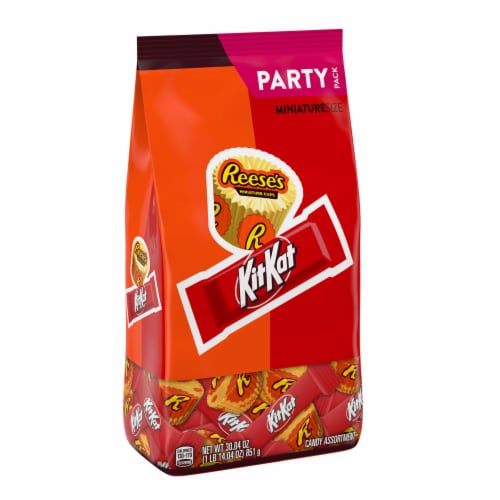 KIT KAT® and REESE'S Miniatures Assorted Milk Chocolate Candy Party Pack Perspective: back