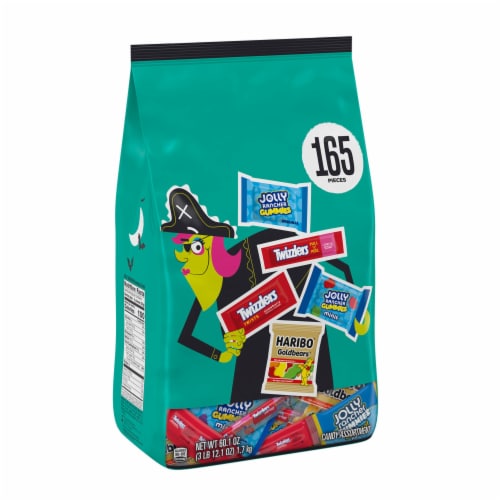 HARIBO JOLLY RANCHER and TWIZZLERS Assorted Fruit Flavored Halloween Candy Bulk Bag Perspective: back