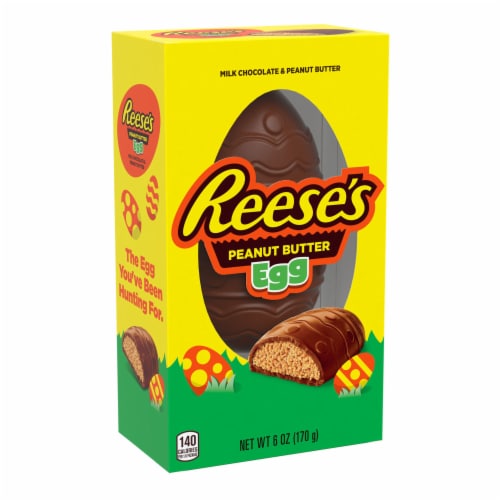 REESE'S Milk Chocolate Peanut Butter Egg Easter Candy Gift Box Perspective: back