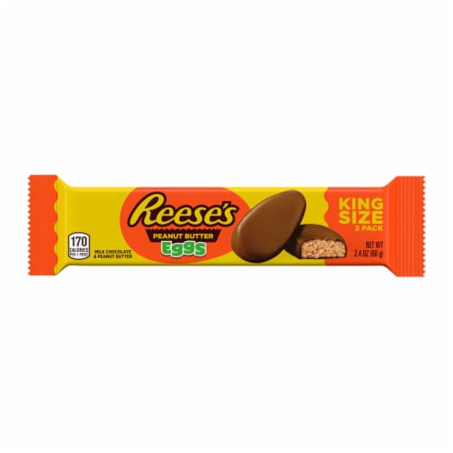 REESE'S Milk Chocolate Peanut Butter Eggs Easter Candy King Size Pack Perspective: back