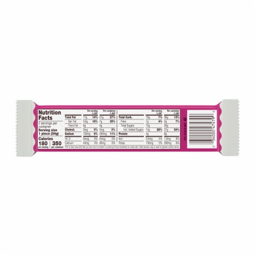 REESE'S White Creme Peanut Butter Hearts Candy Valentine's Day King Size Pack Perspective: back