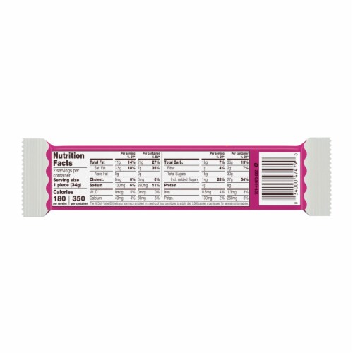 REESE'S White Creme Peanut Butter Hearts Candy Valentine's Day King Size Pack Perspective: back