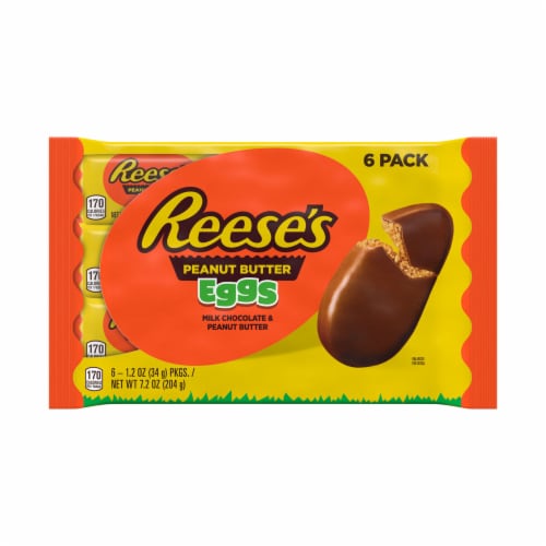 REESE'S Milk Chocolate Peanut Butter Easter Candy Eggs Packs Perspective: back