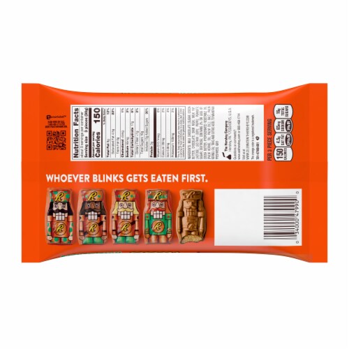 Reese's Nutcrackers Milk Chocolate Peanut Butter Candy Perspective: back