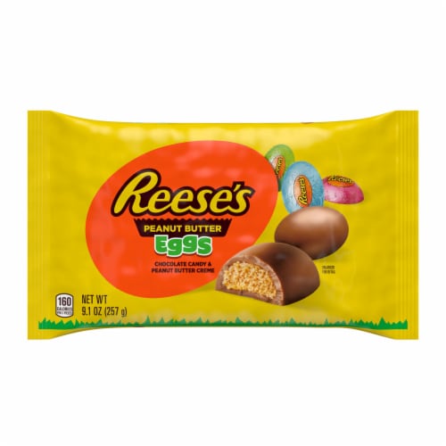 REESE'S Milk Chocolate Peanut Butter Creme Eggs Easter Candy Bag Perspective: back