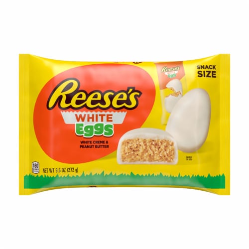 REESE'S White Creme Peanut Butter Eggs Easter Candy Bag Perspective: back