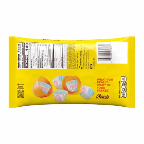 REESE'S Miniatures White Creme Peanut Butter Easter Cups Candy Perspective: back