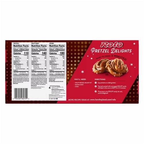 ROLO Chocolate, Caramel and Pecan Pretzel Delights, Christmas Kit (27.5 Ounce) Perspective: back