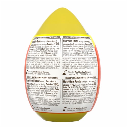 Reese's Peanut Butter Egg Favorites Perspective: back