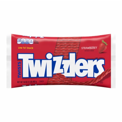 TWIZZLERS Twists Strawberry Flavored Licorice Style Christmas Candy Bag Perspective: back