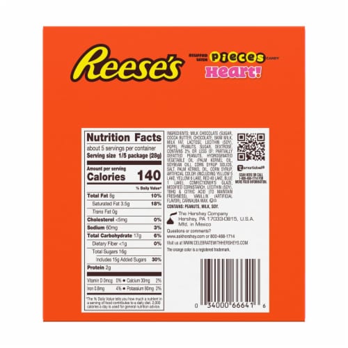 Reese's Heart with Reese's Pieces Perspective: back