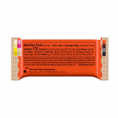 REESE'S Milk Chocolate Peanut Butter Peanut Shape Candy Pack Perspective: back