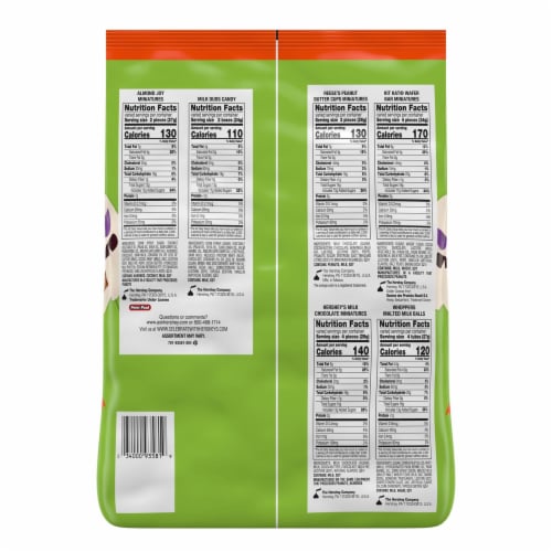 Hershey's All Time Greats Miniatures Candy Assortment Perspective: back