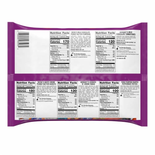 Hershey Spooky Shapes Snack Size Candy Assortment Perspective: back