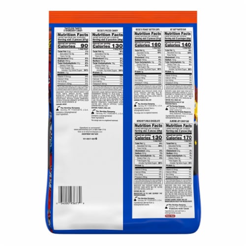 Hershey's All Time Greats Chocolate and Sweets Snack Size Candy Assortment Perspective: back