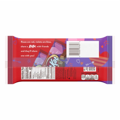 KIT KAT® Milk Chocolate Wafer Valentine Candy Bars Perspective: back
