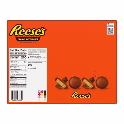 Reese's Peanut Butter Cups Big Box o' Love Valentine's Gift Box Candy Perspective: back