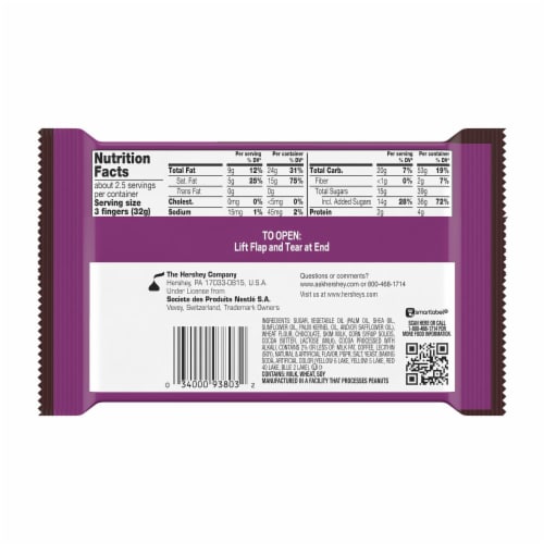 Kit Kat® Duos Mocha Flavored Creme Chocolate And Coffee Bits King Size Wafer Candy Bar Perspective: back