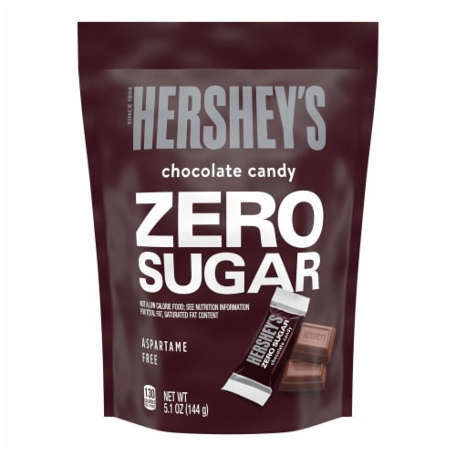 HERSHEY'S Zero Sugar Chocolate Candy Bag Perspective: back