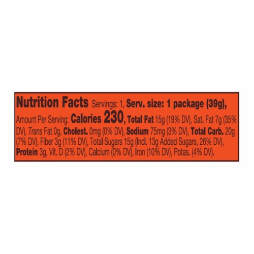 REESE'S Organic Dark Chocolate Peanut Butter Cups Candy Pack Perspective: back