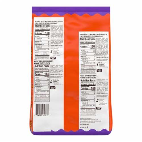 Reese's Halloween Lovers Snack Size Peanut Butter Cups Assortment Perspective: back