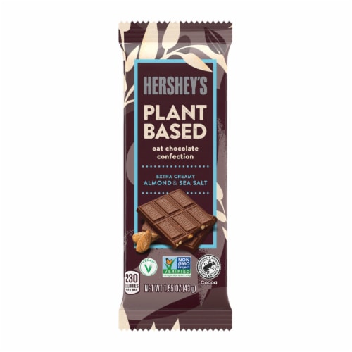 HERSHEY'S Plant Based Extra Creamy with Almond and Sea Salt Candy Bar Perspective: back