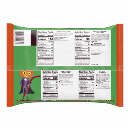 Hershey All Time Greats Chocolate and Fruit Flavored Assortment Halloween Perspective: back