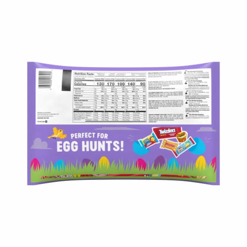 Hershey Chocolate and Fruit Flavored Assortment Treats Easter Candy Bulk Variety Bag Perspective: back