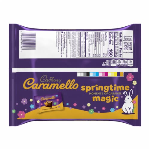 CADBURY CARAMELLO Miniatures Milk Chocolate Caramel Easter Candy Bag Perspective: back