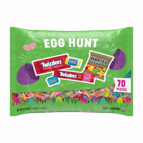 Hershey Assorted Fruit Flavored Easter Candy Bag Perspective: back