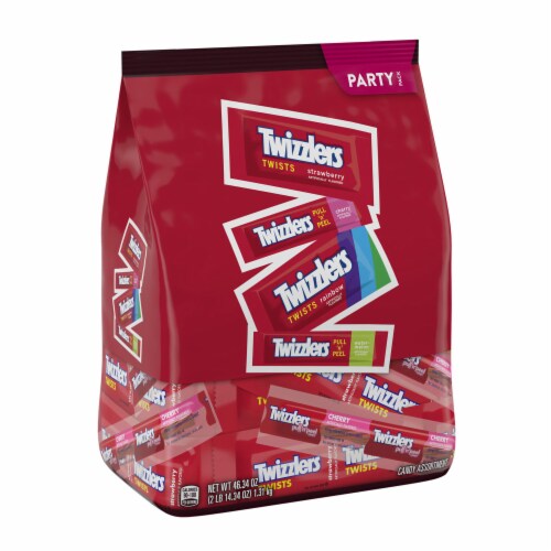 TWIZZLERS Assorted Flavored Licorice Style Candy Bulk Party Pack Perspective: back