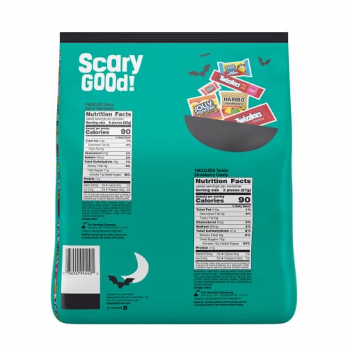 HARIBO JOLLY RANCHER and TWIZZLERS Miniatures Assorted Fruit Flavored Halloween Candy Bulk Bag Perspective: back